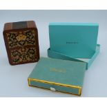 A boxed set of two decks of Tiffany and Co playing cards, together with two 2002 Commonwealth