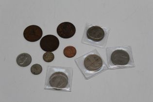 Four Irish 10p 1974/71/75 plus other Irish coins