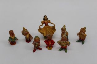 Wade, Snow White and the Seven Dwarfs, first series late 1930's. Each titled and signed to base.