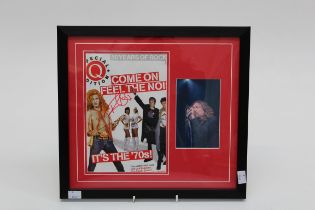 Robert Plant ( Led Zeppelin), a 24 x 16cm copy of the cover of a Q magazine special edition,