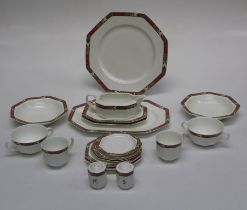 A Villeroy and Boch Cheyenne part dinner and tea service. Approximately sixty eight pieces including