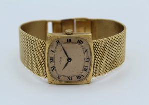 Baume and Mercier for Asprey. A Gentleman's 18 carat gold wristwatch. Case numbered 380718 -