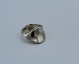 A Georg Jensen 925 silver No 148, designed by Torun. Size M, gross weight 6.4gm