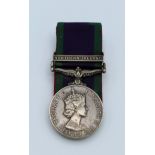 A campaign service medal with Northern Ireland Bar to 2nd Lt. GHS Wilson, Welsh Guards