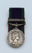 A campaign service medal with Northern Ireland Bar to 2nd Lt. GHS Wilson, Welsh Guards
