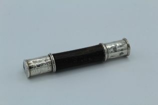 A William IV Scottish ebonised wood, white metal mounted High Constable's Tipstaff, numbered 32.