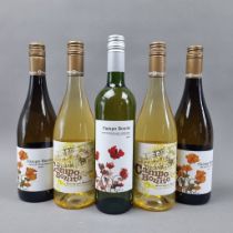 5 Bottles Spanish White Wine to include, 2 Bottles Campo Bonito White Field Blend 2020, 2 Bottles