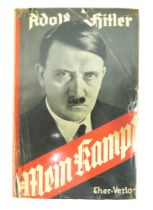 Mein Kampf, Adolf Hitler, Published by the NSDAP, 1936. With dust jacket under cellophane wrap.