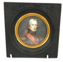 19th century portrait miniature of Marshal General Jean-de-Dieu Soult, 1st Duke of Dalmatia