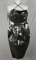 An unworn Dolce & Gabbana silver corset dress