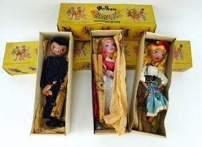 Three boxed Pelham Puppets including SS Sailor, SS Mitzi and SL Cinderella. Excellent condition