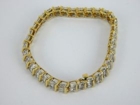 A diamond line bracelet