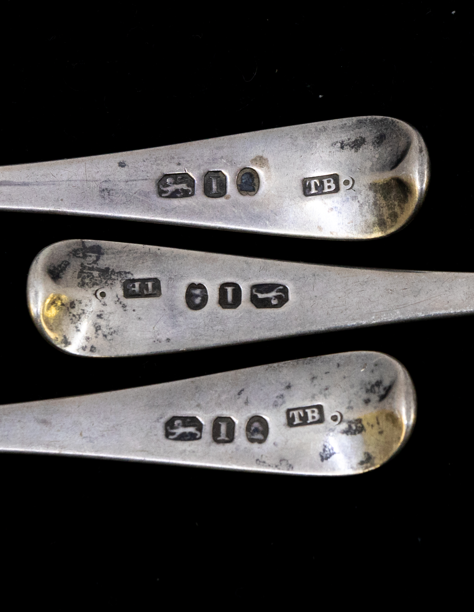 A George II silver mote spoon with pierced bowl and thin long stem and terminal, hallmarked by - Image 2 of 2