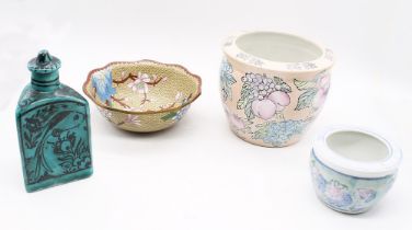 A small collection of modern and 20th century Eastern items to include; a 20th century Cloisonné