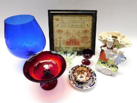 A mixed collection of ceramics, glass and other items to include - Edwardian tea set( some old