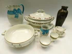 A quantity of mid 20t century Cauldon dinnerware to include; tureens, dinner and side plates,