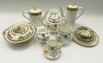 A collection of tea/dinner wear to include Royal Worcester, Johnson Bros, Royal Crown Derby and