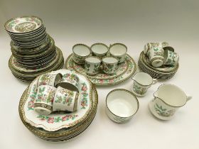 Anchor China "Indian Tree" part dinner service consisting of seven salad plates, ten dinner