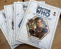 Dr Who collection of books and annuals, including The Complete History, Monsters and Posters. (2