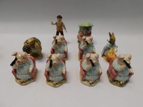 Collection of ten boxed Royal Albert Beatrix Potter figures.