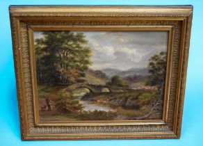 A pair of oil on board paintings of Scottish country scenes, both signed by artist at the bottom