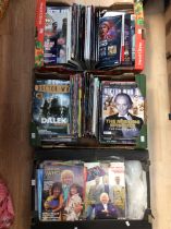 Dr Who magazines, large collection in three boxes. Please assess pictures.