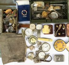 A collection of jewellery to include Edwardian cased set of five (one missing) enamel and mother