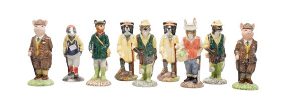 Collection of unboxed Beswick Beatrix Potter characters.