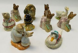 Collection of ten boxed boxed Royal Albert Beatrix Potter figures.