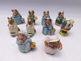 Collection of ten Royal Albert Beatrix Potter boxed figures.