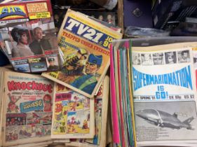 Comics: large collection of TV Comic, Knockout, Thunderbirds from 1992 including issues 1,2,3