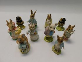 Collection of ten Royal Albert Beatrix Potter boxed figures.