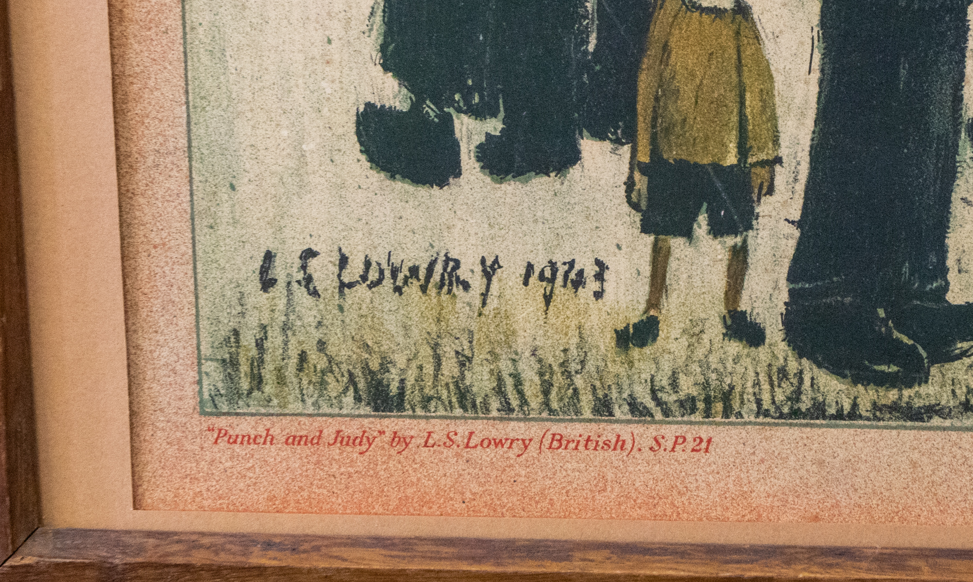 After L.S. Lowry (1887-1976) Punch & Judy  Lithograph produced by Baynard Press for School Prints - Image 4 of 4