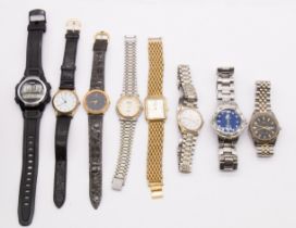 A collection of gentlemen's and ladies dress watches. To include a quartz Tissot Sea Star; a Gucci