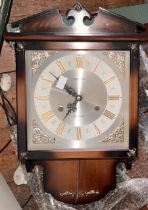 A 20th century mahogany Seiko 30-day wall clock; another Vienna clock (2)