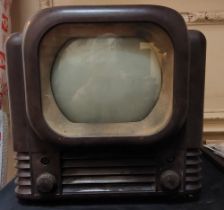 A vintage Bush bakerlite Radio Television receiver , type TV22  C1950's Untested  Condition: Used,