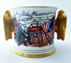 A Paragon china collector's limited edition loving cup commemorating the two hundredth anniversary