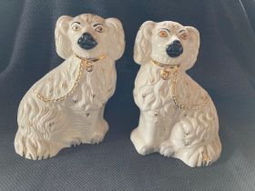 Pair of Beswick Staffordshire dogs    1378-3  Condition good