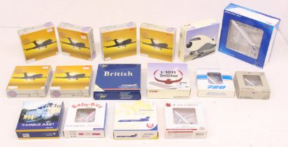 Aircraft: A collection of various 1:400 Scale aircraft vehicles, of varying model and manufacture to