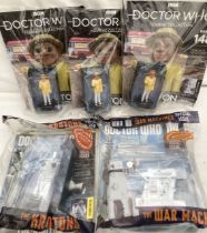 Doctor Who: A collection of assorted Doctor Who Eaglemoss magazine issues, to include: three