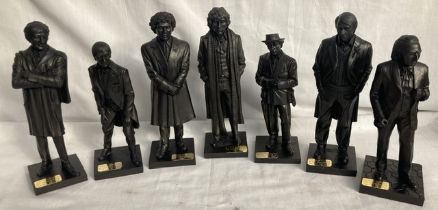 Doctor Who: A collection of seven limited edition bronzed resin statues of seven Doctors to include: