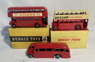 Diecast: A boxed Dinky, 290 Routemaster Bus with Dunlop livery in near mint condition in original