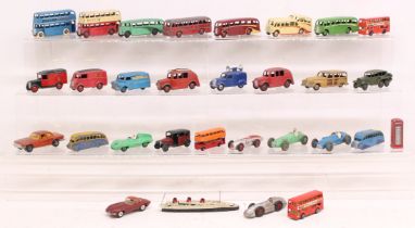 Dinky: A collection of assorted diecast, playworn vehicles, mostly comprising of Dinky, including