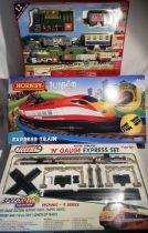 Railway: A collection of three boxed, unused Train Sets to include Hornby Junior Express Train,