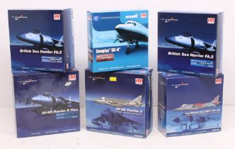 Hobbymaster: A collection of five assorted boxed Hobbymaster 1:72 Air Power Series, and one boxed