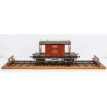 Model Railway: A scratch-built model railway, 3 1/2" gauge, rolling stock wagon, upon track, 20 Ton,