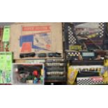 Toys: A collection of assorted toys, to include: a boxed Scalextric set, Reference GM33, box lid
