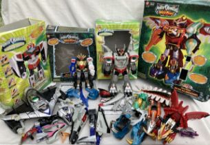 Power Rangers: A collection of four Bandai Power Rangers, Wild Force Deluxe Isis Megazord, Time
