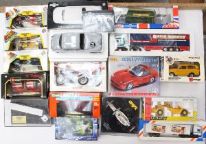 Diecast: A collection of assorted boxed diecast, to include: Model Icons, Jaguar Mark 2; various