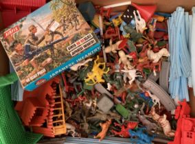 Figures: A collection of assorted plastic figures by Crescent, Lone Star, Kellogg’s and others